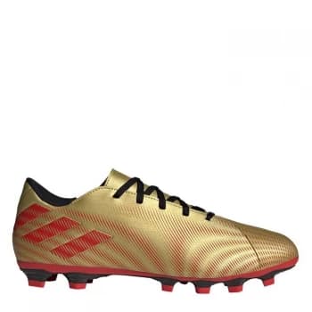 adidas Nemeziz Messi .4 FG Football Boots - GoldMet/Scarlet
