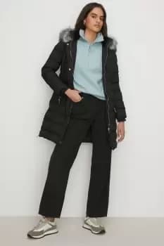 Heat Seal Midi Puffer Jacket