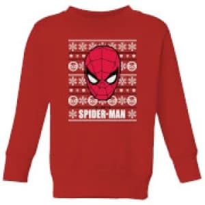 Marvel Spider-Man Kids Christmas Sweatshirt - Red - 11-12 Years