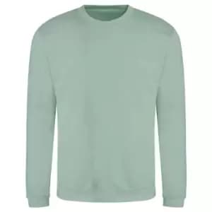 AWDis Adults Unisex Just Hoods Sweatshirt (L) (Dusty Green)