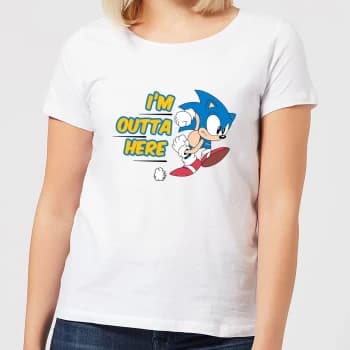 I'm Outta Here Womens T-Shirt - White - XL