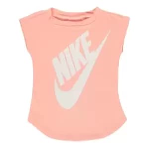 Nike Jumbo Futura Logo T Shirt - Pink
