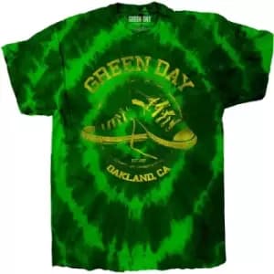 Green Day - All Stars Unisex Large T-Shirt - Green