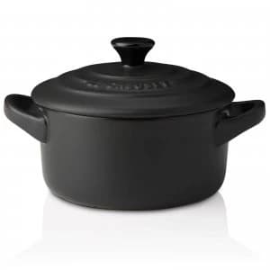 Le Creuset Stoneware Petite Casserole Dish - Satin Black
