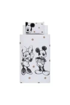 Cotton Mickey & Minnie Mouse Duvet Cover Set