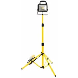 110V cob LED Worklamp with Tripod (20W) (66051) - Draper