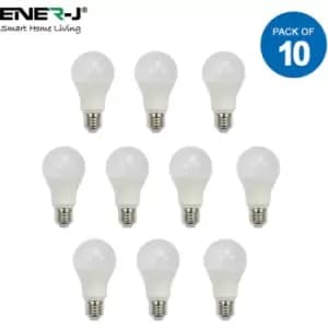 Ener-j - LED Bulb 10W gls A60 LED Thermoplastic Lamp E27 6000K 10pcs pack