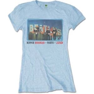 The Beatles - Nippon Budokan Womens Large T-Shirt - Blue