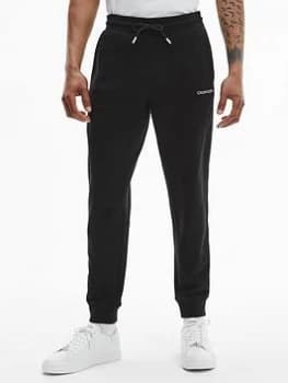 Calvin Klein Essential Logo Tape Joggers - Black, Size 2XL, Men