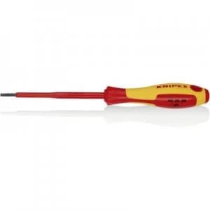Knipex VDE VDE Slotted screwdriver Blade width: 3mm Blade length: 100 mm DIN EN 60900