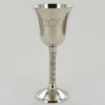 Triple Moon Goblet Nickle Finish 12.5cm
