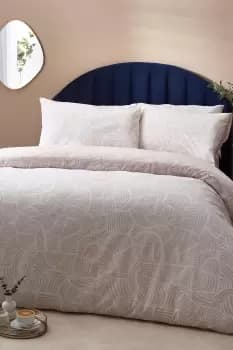Dunes Abstract Cotton Rich Reversible Duvet Cover Set