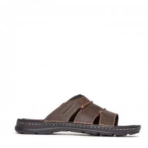Rockport Rockport Darwyn Sliders - Brown Lth