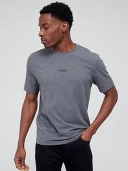 BOSS Tchup Centre Logo T-Shirt - Medium Grey Size XL Men