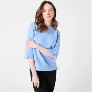 Biba BIBA Contour Cuff Shell Blouse - Blue