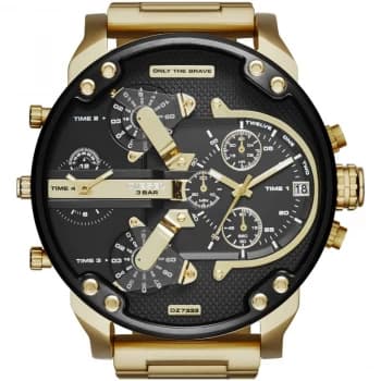 Diesel Black And Gold 'The Daddies' Fashion Watch - DZ7333