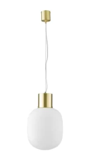 Fellini Globe Ceiling Pendant, Gold, Opal, E27