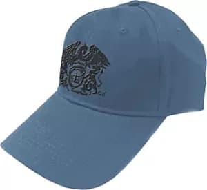 Queen - Black Classic Crest Mens Baseball Cap - Denim Blue