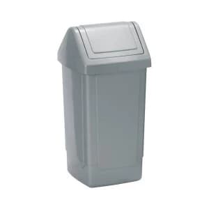Swing Top Bin 40 Litre Metallic