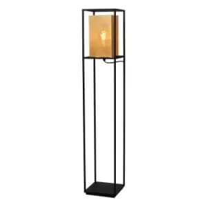 Sansa Modern Floor Lamp - 1xE27 - Black