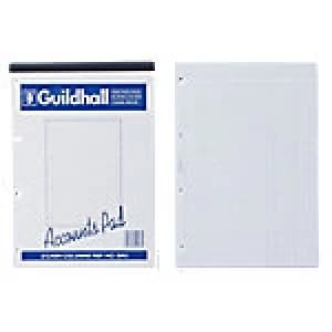 Guildhall Cash Analysis Book A4 2 Cash Columns 60 Pages 60 Sheets