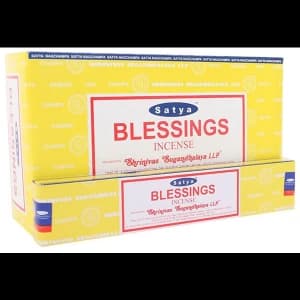 Box of 12 Packs of Blessings Incense Sticks by Satya