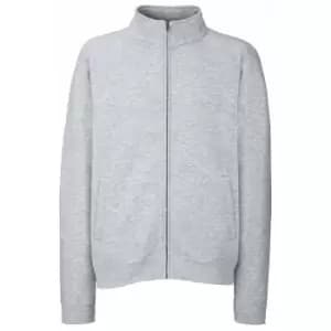 Fruit Of The Loom Mens Sweatshirt Jacket (2XL) (Heather Grey)