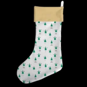 Cartoon Christmas Tree Christmas Stocking