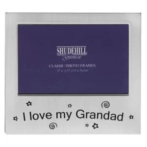 Satin Silver Occasion Frame I Love My Grandad 5x3