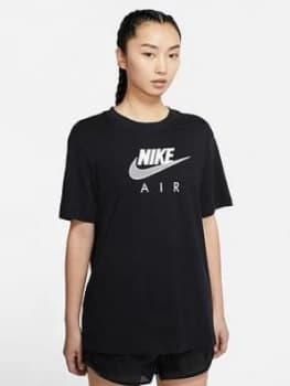 Nike NSW Air T-Shirt - Black, Size L, Women