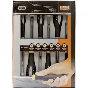Bahco Ergo Workshop Screwdriver set 6 Piece Slot, Pozidriv