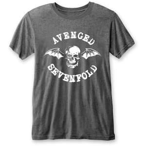 Avenged Sevenfold - Deathbat Unisex Large T-Shirt - Grey