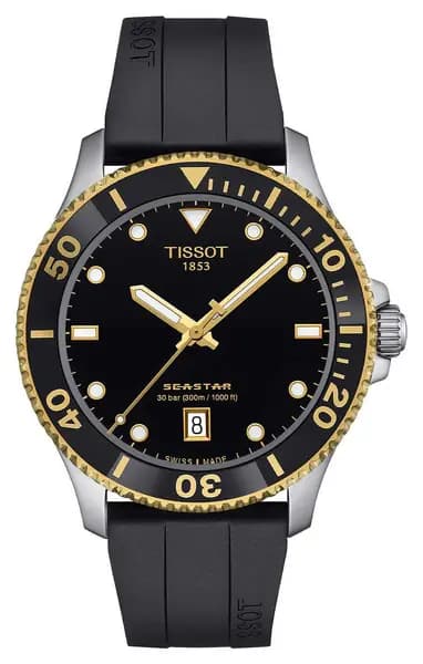 Tissot T1204102705100 Seastar 1000 Black Dial Black Watch