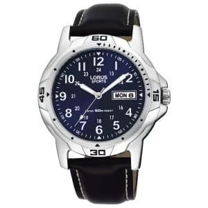 Lorus RXN51BX9 Mens Stainless Steel Case Leather Strap Sports Watch