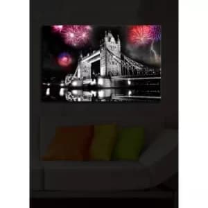 4570?ACT-17 Multicolor Decorative LED Lighted Canvas Painting