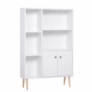 Miller Shallow Depth Free Standing Storage Cabinet, White