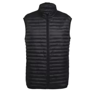 2786 Mens Tribe Fineline Padded Gilet/Bodywarmer (L) (Black)