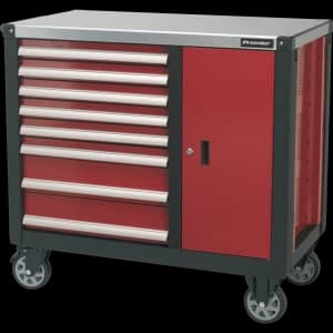 Sealey AP24 Series 8 Drawer Tool Roller Cabinet Black / Red