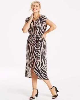 Quiz Curve Neon Animal Print Dress