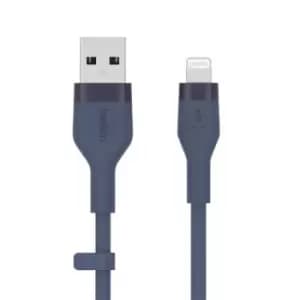Belkin Cbl Siicone USB-A LTG 2M bleu USB cable USB A USB C/Lightning Blue