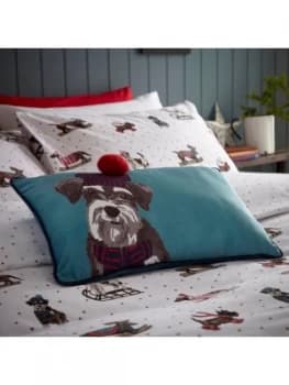 Fat Face Fatface Sledging Dogs Cushion 30X50Cm