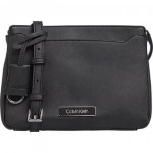Calvin Klein Worked Crossbody Bag - BLACK BDS
