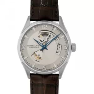 Jazzmaster Open Heart Auto White Steel 42mm