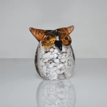 Objets d'Art Miniature Glass Ornament - Owl