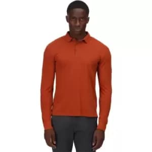 Regatta Mens Kaleb Cotton Long Sleeve Polo Shirt 3XL- Chest 49-51 (124.5-129.5cm)