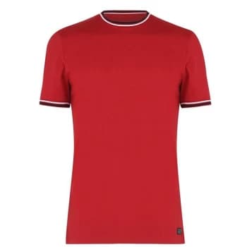 Firetrap Lazer T-Shirt Mens - Burgundy