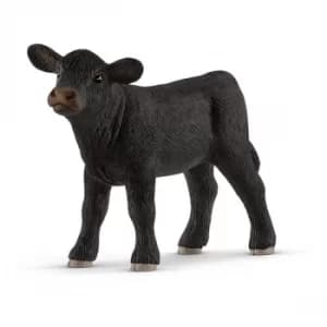 Schleich Farm World Black Angus Calf Toy Figure- Black