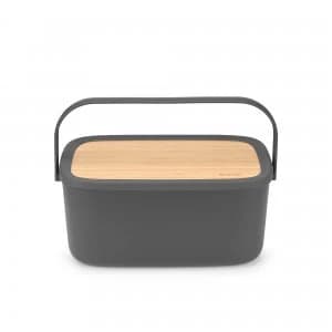 Brabantia Dark Grey Nic Bread Bin Dark Grey
