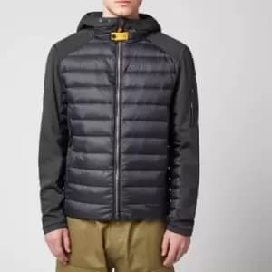 Parajumpers Mens Kinari Hybrid Hooded Jacket - Black - L