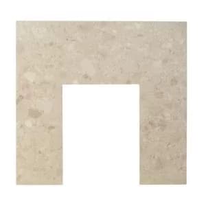Aurora Botticino White Marble Back Panel (H)940mm (W)940mm